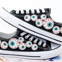 Harajuku eye painted canvas shoes - Thumbnail 3