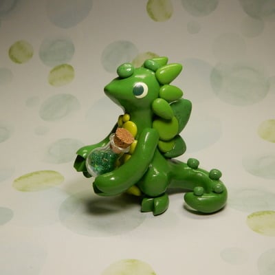 Green potion dragon.