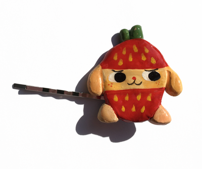 "Imma Strawberry?" Hairclip