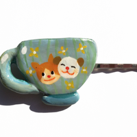 Teacup Hairclip - Thumbnail 1