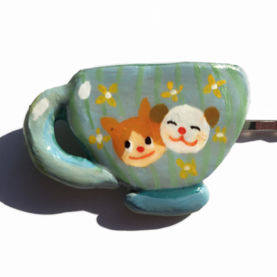 Teacup hairclip - Thumbnail 3