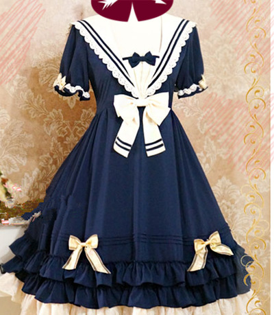 One Piece Navy Sailor Dress