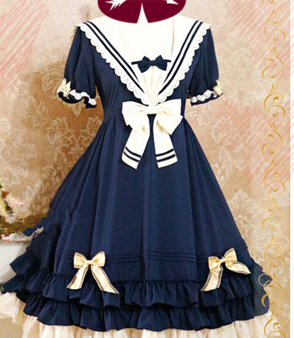 One Piece Navy Sailor Dress