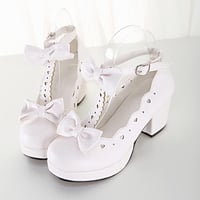 Sweet lolita cosplay bowknot heels - Thumbnail 2