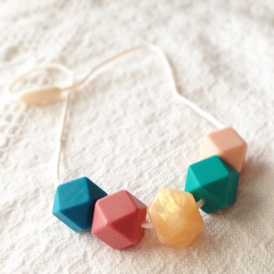 Jewel teething necklace