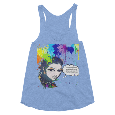 CaribbeanVibe Splatter Women's Racerback Tank