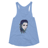 Caribbean Vibe Women's Racerback Tank - Thumbnail 1