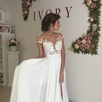 2016 strapless lace wedding dress pwd0012 - Thumbnail 2