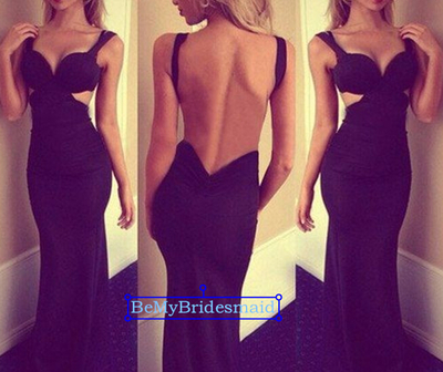 Sexy Black Spandex Mermaid Prom Dresses 2017, Prom Dresses 2017,  Black Party Dresses