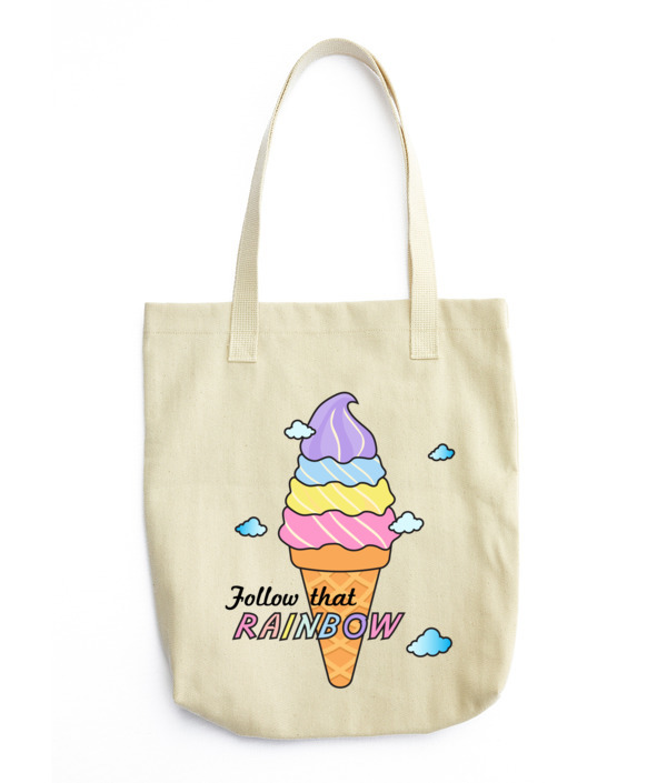 Follow that Rainbow Ice Cream Tote bag