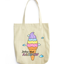 Follow that Rainbow Ice Cream Tote bag