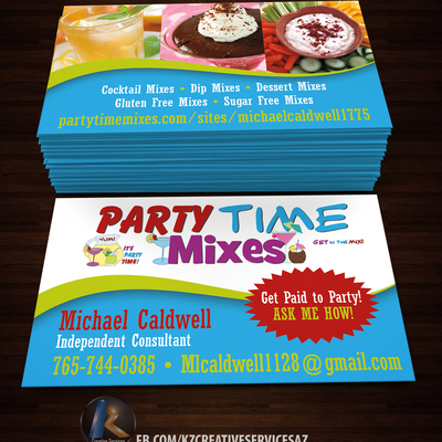Party time mixes business cards style 3