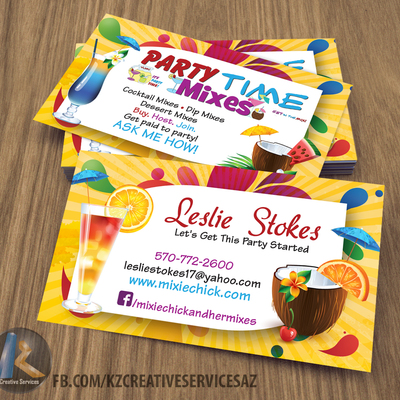 Party time mixes business cards style 4