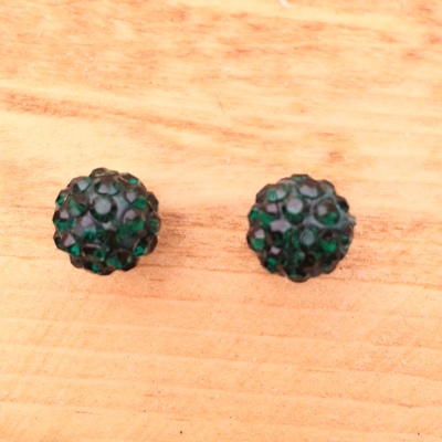 Sparkle Earrings - Hunter Green