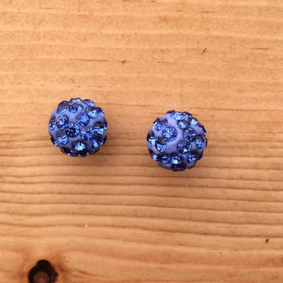 Sparkle earrings - french blue