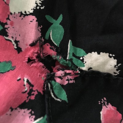 Vintage 1950's dress black with other colors