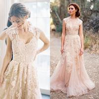 Strapless Lace and Tulle Wedding Dress pwd0053 - Thumbnail 2