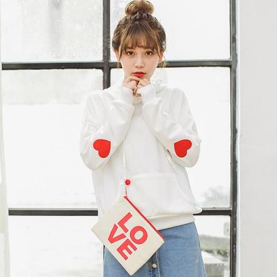 Harajuku heart hoodie sweater - Thumbnail 5