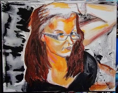 painting of my wife.
