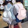 Metallic Pink and Silver Backpack-3