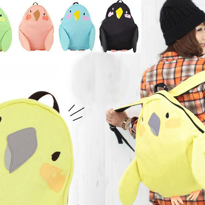 Parrot shaped kawaii backpack - Thumbnail 3