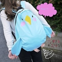Parrot shaped kawaii backpack - Thumbnail 1