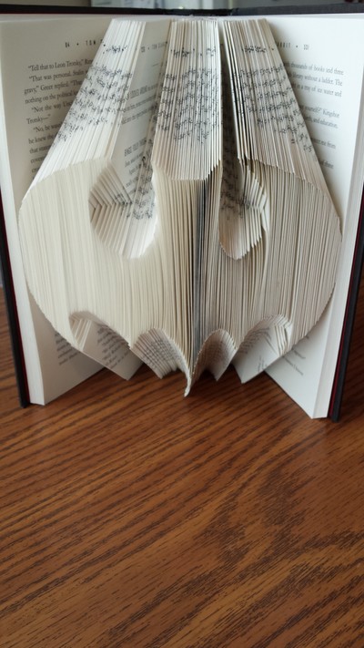 Reserved for Commander_Cupcake - Deposit for Custom Folded Book Art