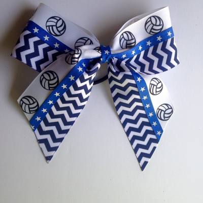 Navy chevron, volleyballs, and blue stars - Thumbnail 1