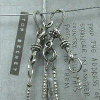 Silver Beaded Necklace (short) - Thumbnail 2