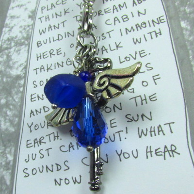 Blue angel necklace