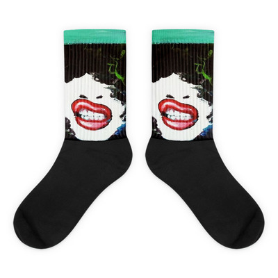 Afrotude black foot socks