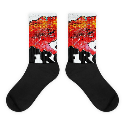 Fro black foot socks