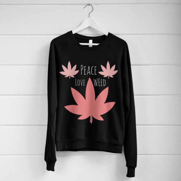Weed love Raglan sweater