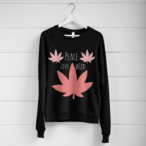 Weed love Raglan sweater