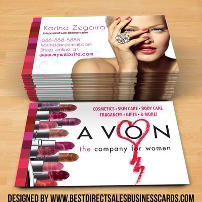 Avon business cards style 3