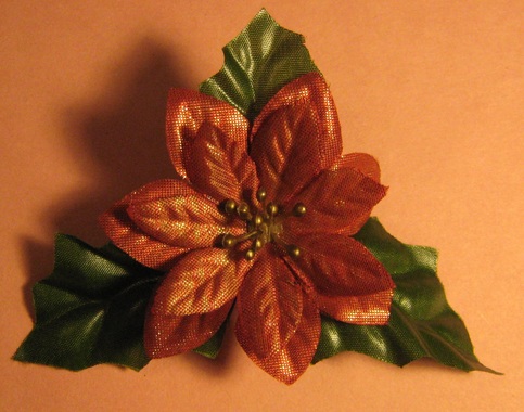 Red Flower Pin