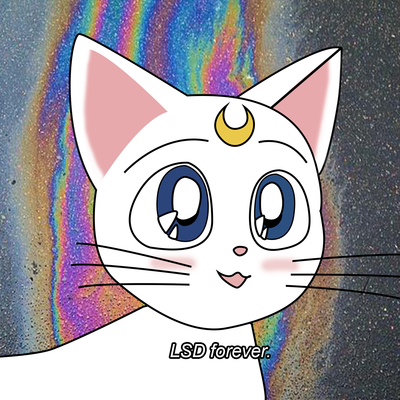 Sailor moon cat artemis lsd forever t shirt 