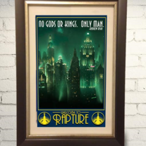 Bioshock "Welcome to Rapture"  Travel Poster 11x17