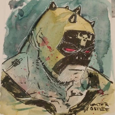 Tequila of lucha libre watercolor