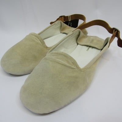 Tricot comme des garçons ivory slippers