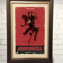 Bioshock 2 Big Sister Little Sister Grindhouse Style Retro Art Print 11x17