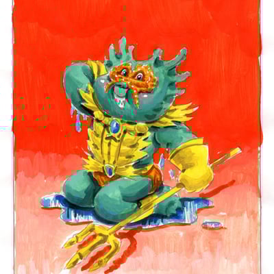 Mer manny / gilled gil color rough - disasters of the universe 2016 - Thumbnail 5