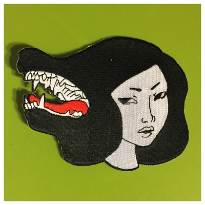 Bad hair day embroidered patch