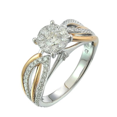 Bridal ring - 0.66ct