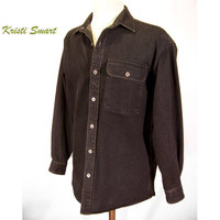 Dia de Los Muertos day of the dead appliqued denim shirt - Thumbnail 2