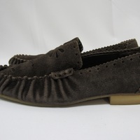 Tricot Comme des Garçons brown suede slip-on - Thumbnail 1