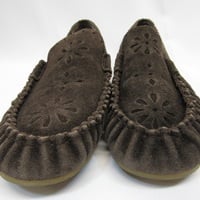 Tricot Comme des Garçons brown suede slip-on - Thumbnail 3