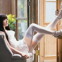 Japanese lolita cosplay student uniform stockings - Thumbnail 1