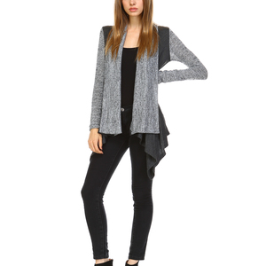 Shawl Cardigan-Grey