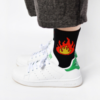 Free Shipping-FIRE SOCKS ( BLACK ) - Thumbnail 1